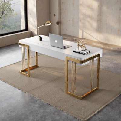Light luxury style sintered stone desk