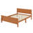 Wooden Platform Bed with Headboard and Footboard-1779475089-1779475091