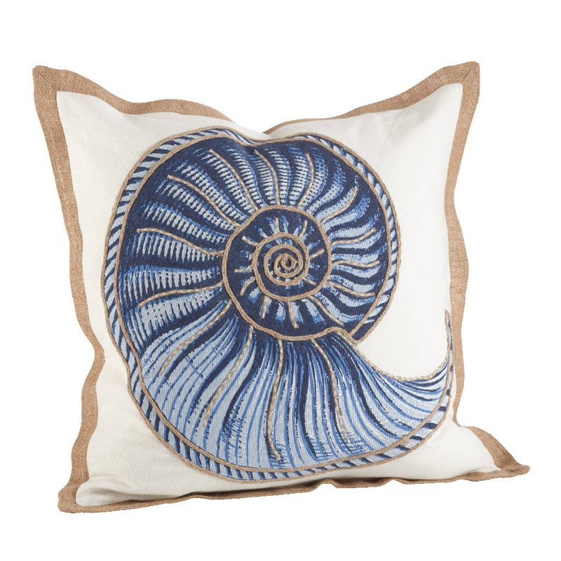 Sea Creatures Cotton Throw Pillow