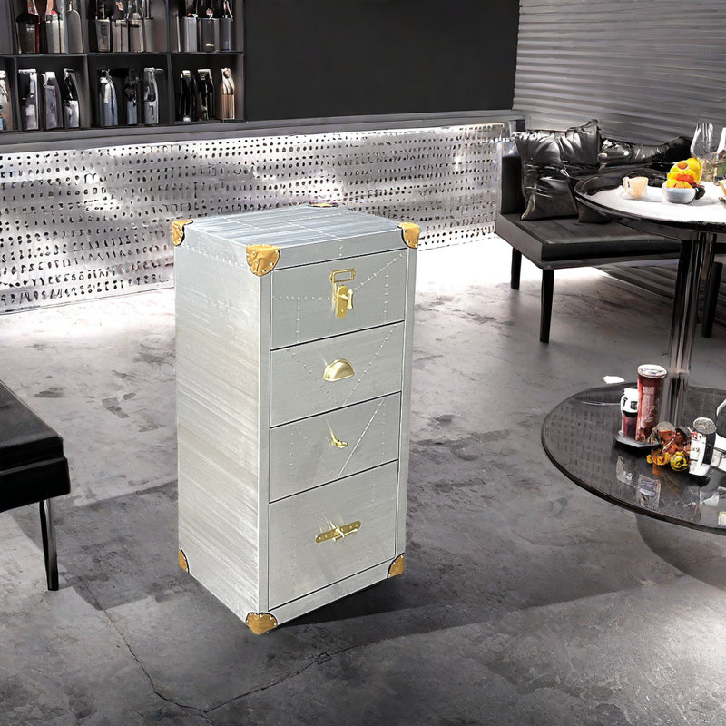 Buffet de rangement style industriel 19,68 po