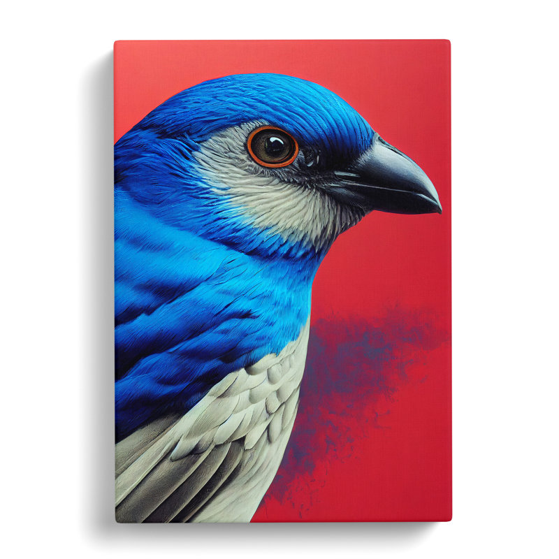 Splendid Bird - Wrapped Canvas Print, 50cm H x 35cm W x 3cm D, Wrapped Canvas