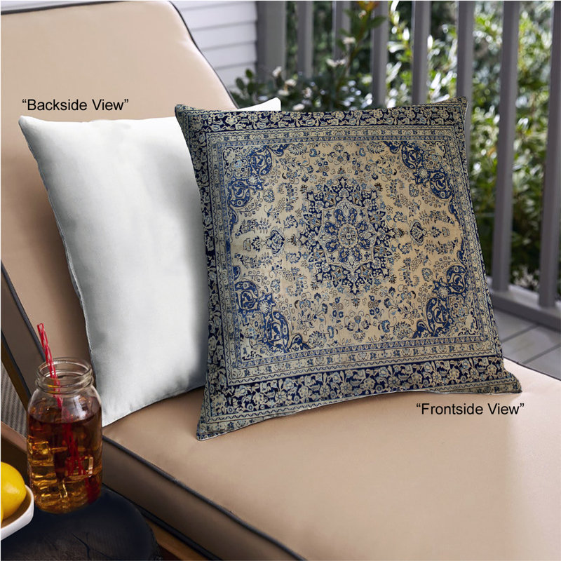 Floral Throw Pillow, Microsuede