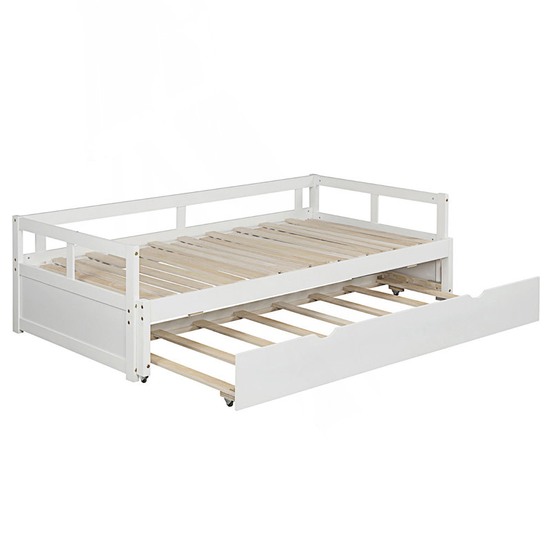 Extending Daybed With Trundle, White
