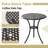 Cast Aluminum 3 Piece Bistro Patio Set for Garden