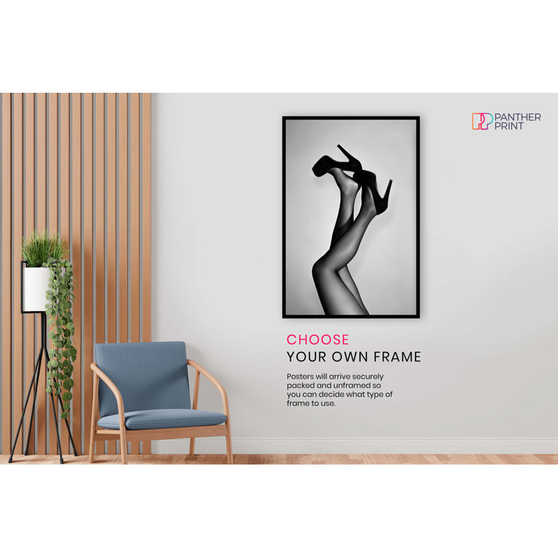 Woman In Velvet Pumps Artistic - No Frame Print, 91cm H x 61cm W