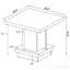 Ensemble de tables basses 3 pièces Cappuccino