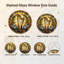 Vitrail Harp Candles, vitrail, H 12 po-1031798725
