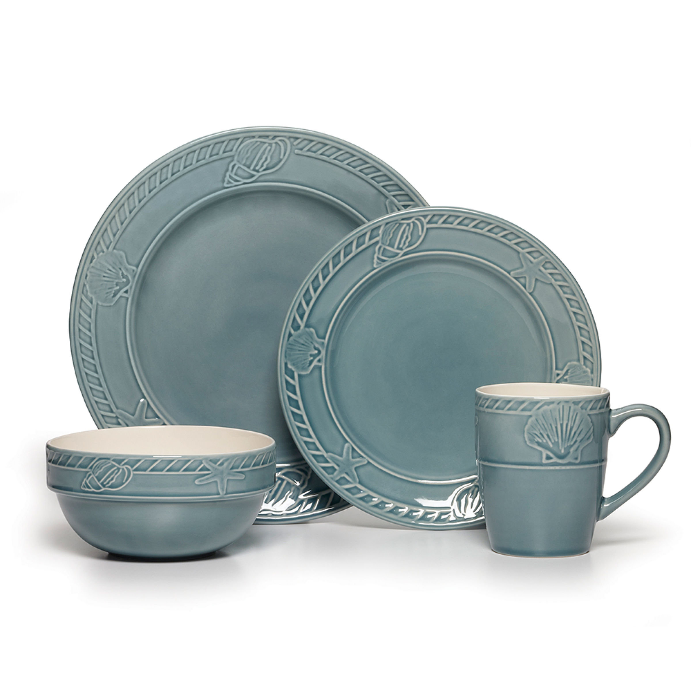 Pfaltzgraff Everyday Antigua 16-Piece Stoneware Dinnerware Set