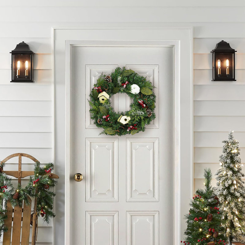 Handcrafted Faux Mixed Assortment 24'' Wreath