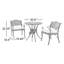 Ensemble bistro d'extérieur en fonte d'aluminium avec coussins 3 pièces-1465649581