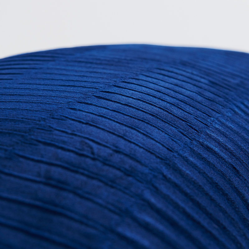 Housses de coussin en velours plissé, Bleu