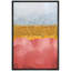 Bleu, bleu, rose, boho, bloc de couleur, dégradé, formes abstraites, illustrations, décor moderne-99141579-99141578