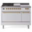 ILVE Nostalgie II 48 in Dual Fuel Range, 5 Burner, Griddle, Frenchtop-1045267371-1045267362