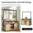 42" Kitchen Island Storage With Sliding Barn Door