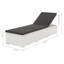 Chaise longue d'extérieur ajustable, coussin, rotin Nino-106065197-106065201