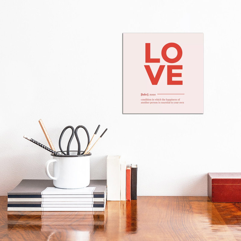 Typo No 19 by Blek Prints - Wrapped Canvas Print, 30.48 cm H x 30.48 cm W