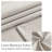  100% Linen Blackout French Door Curtains, Farmhouse Privacy Door Window Covering, Room Darkening Blinds Thermal Insulated Shades for Bedroom, 1 Panel-156940529-156940535