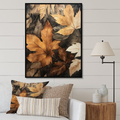 Brun brun et feuilles d'harmonie IV