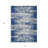 3' X 5' Navy Blue And Ivory Striped Washable Indoor Outdoor Area Rug