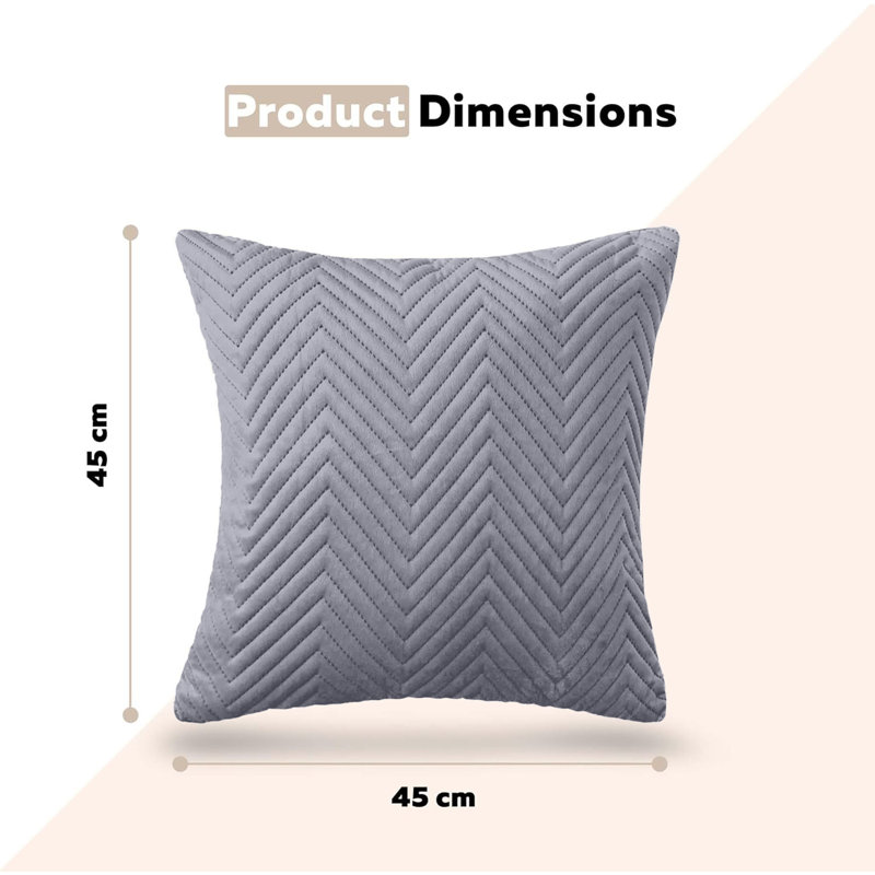 Square Scatter Cushion Cushion Cover, Grey