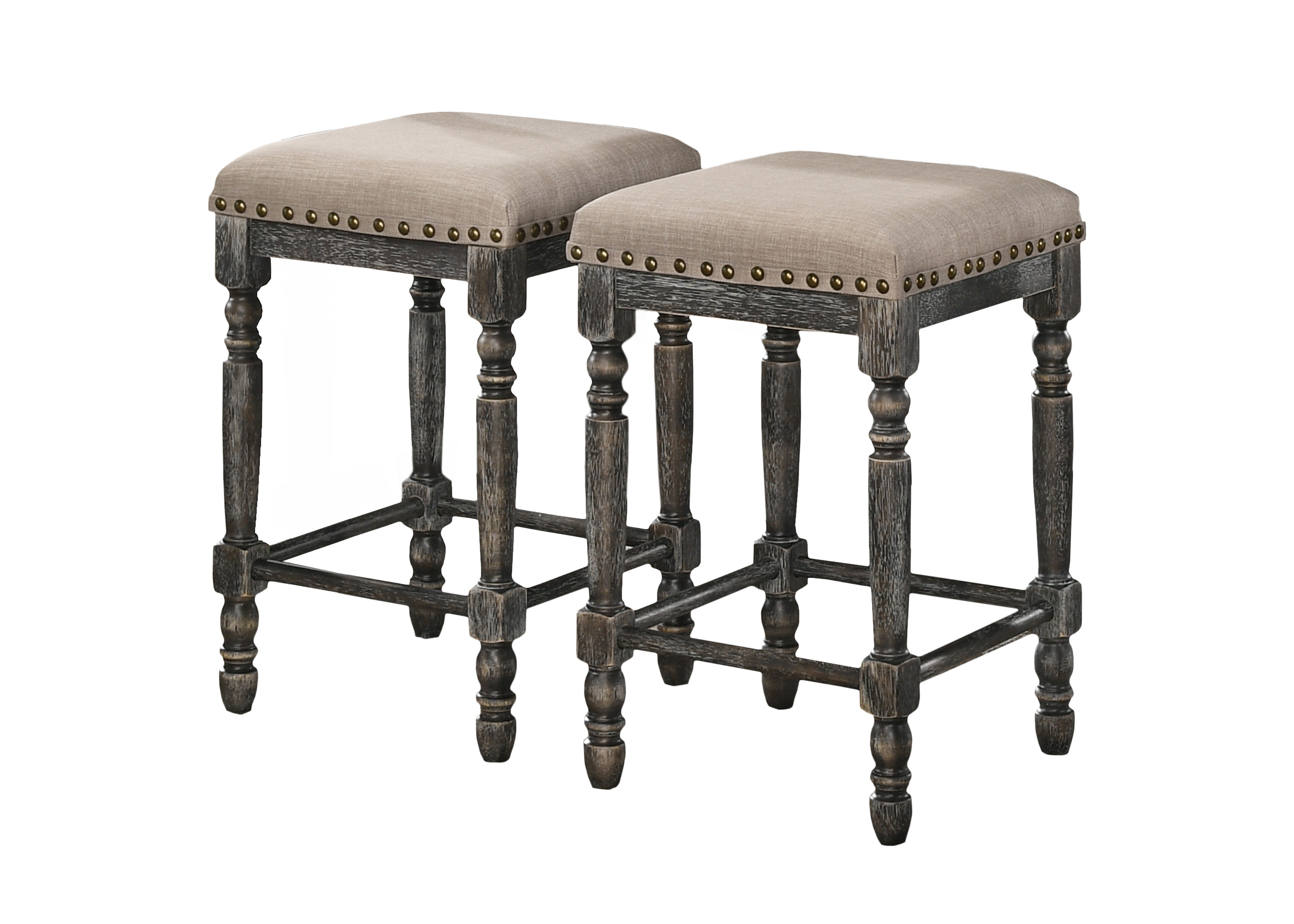 Rosalind Wheeler Demartino Upholstered 26'' Counter Stool & Reviews ...