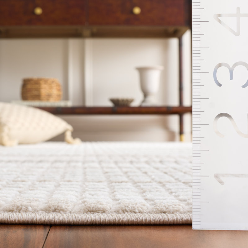 Koryun Performance Solid Color Rug, Rectangle 4' x 6'
