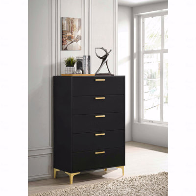 Commode rectangulaire à 5 tiroirs (commode)