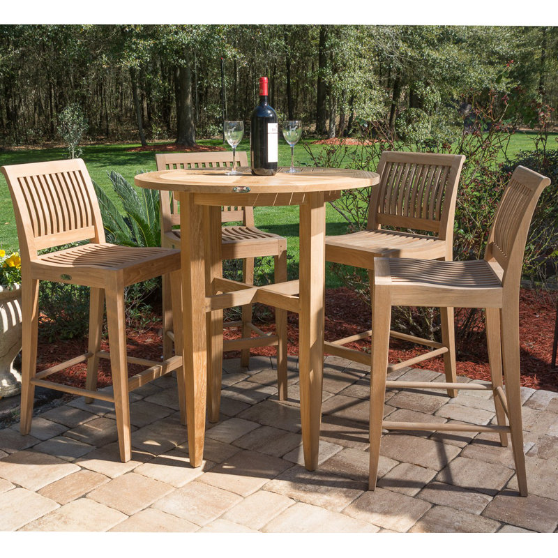 Outdoor Teak Bar Stool