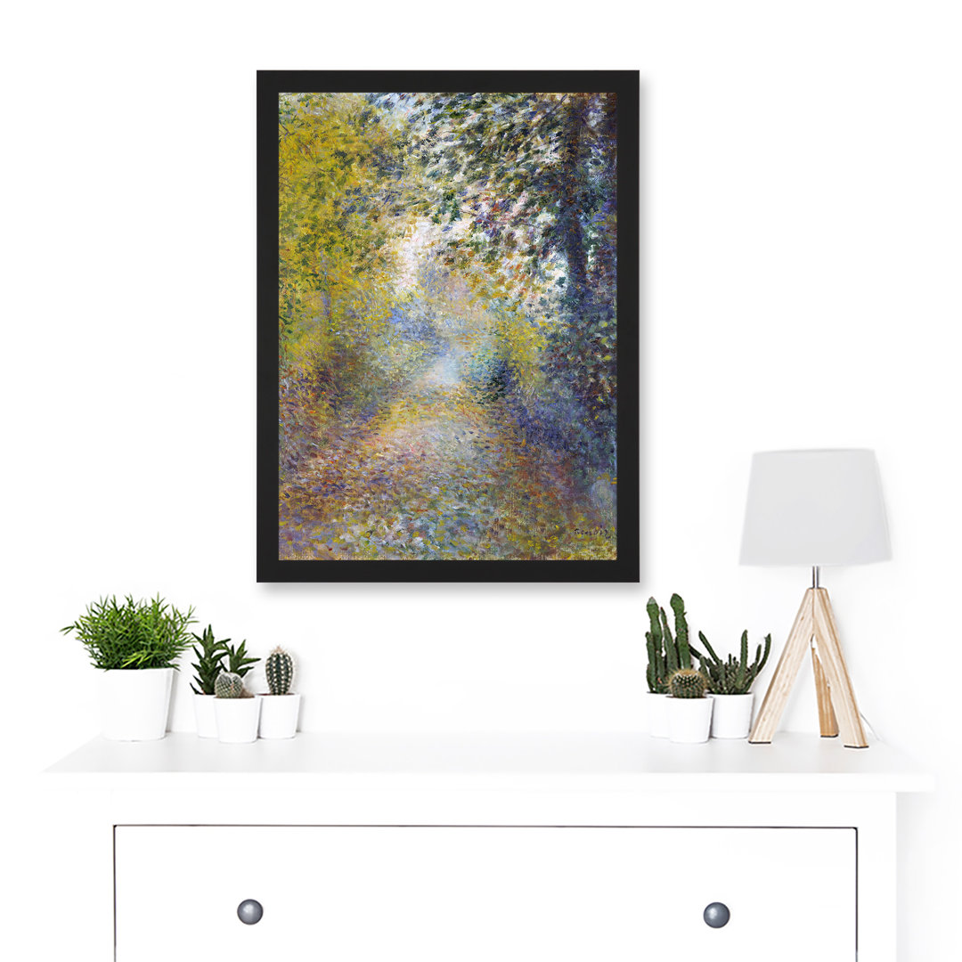 Renoir In The Woods Landscape - Single Picture Frame Painting