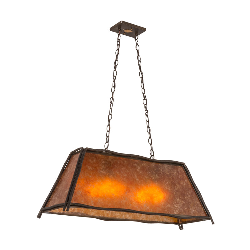 Fitzhugh 6 - Light Antique Copper Pool Table Lights Pendant