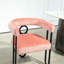 Chaise de chambre en chenille rose - Coussin confortable, style élégant, rembourrage doux d'adieu