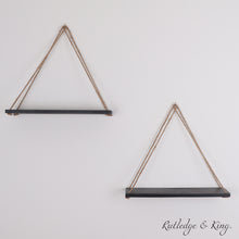 Étagère d'appoint triangulaire en bois, Noir