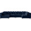 138" Wide Velvet Symmetrical Corner Sectional-82749524
