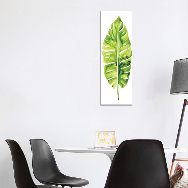 Banana Leaf Study I by Grace Popp - Wrapped Canvas Panoramic Painting, 121.92 cm H x 40.64 cm W x 3.175 cm D