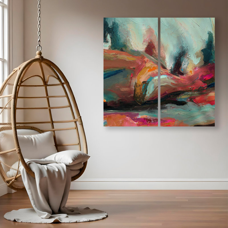 « Abstract ABS XII », impression sur toile tendue, H 24 po x l 12 po x P 1,5 po