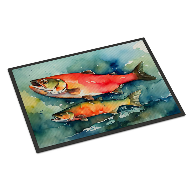 Salmon Doormat, L 24 po x L 36 po