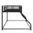 Metal Floor Bunk Bed with Sturdy Frame Design