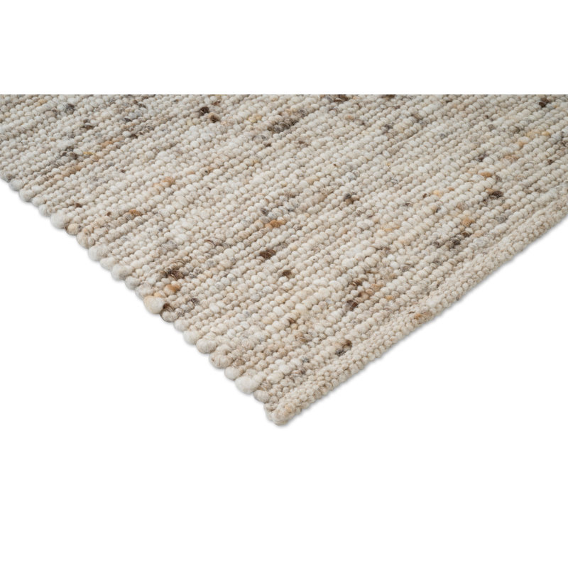 Sober Wool Area Rug, Natural, Rectangle 6'7 x 9'2