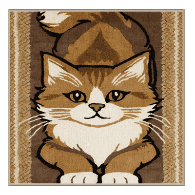 Washable Bay Cat Big Cats Area Rug