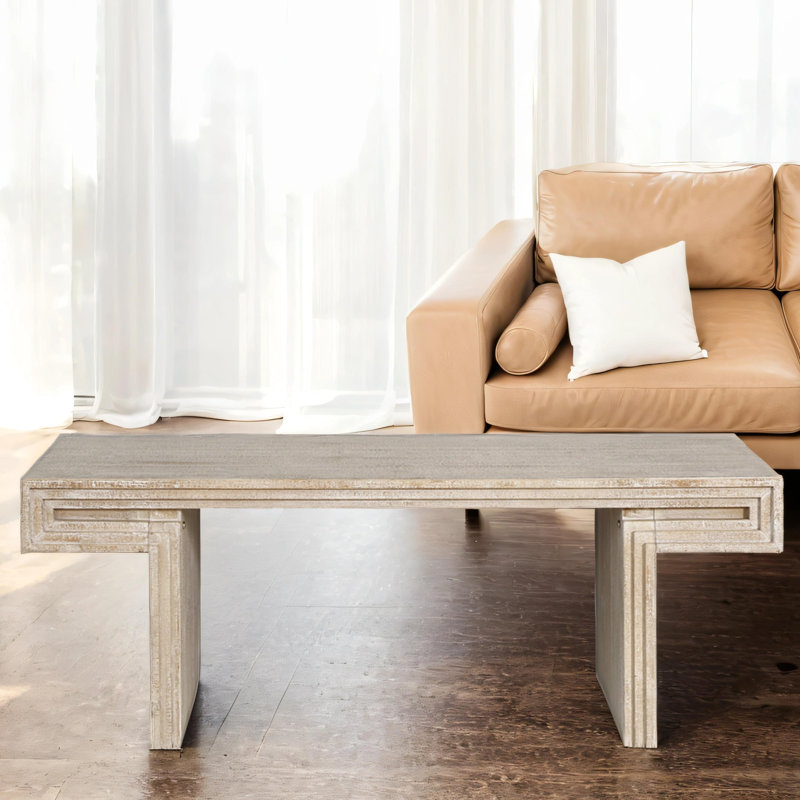 Table basse American Vintage, Brun