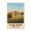 Lyme Park, England - Romantic Country House and Parkland Travel Poster | Castles and Palaces. Giclee Print on Wrapped Canvas. Wall Art, Home Decor - Castles & Palaces, England 1 Piece Wrapped Canvas Wall Art-1764121011