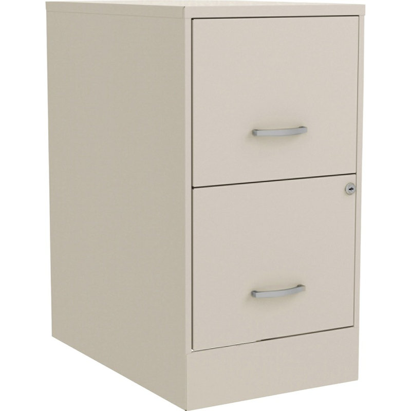 Soho Black Steel 3-Drawer Mobile Lockable File Cabinet
