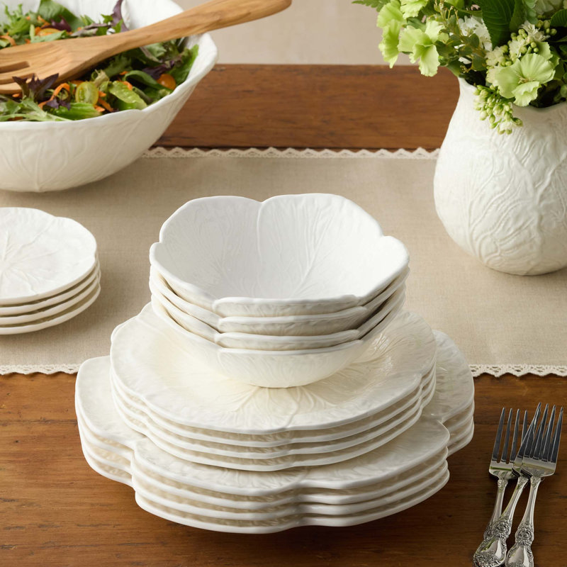 Service de table 12 pièces Le Jardin White Chou