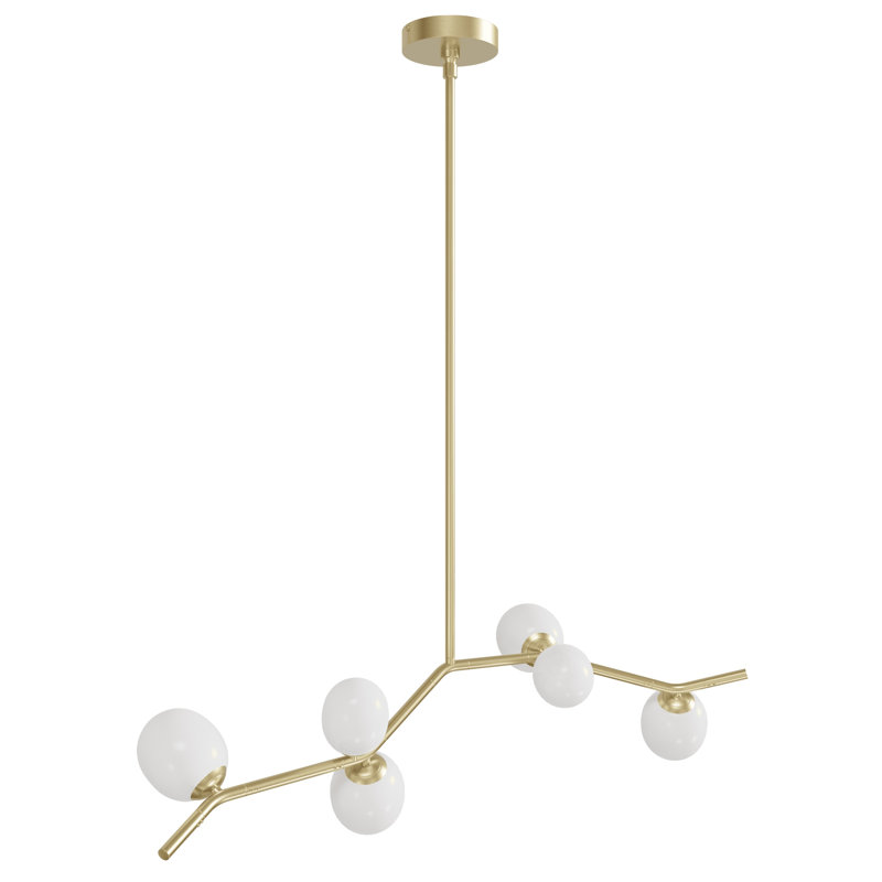 Dostal 8 - Light Chandelier, White