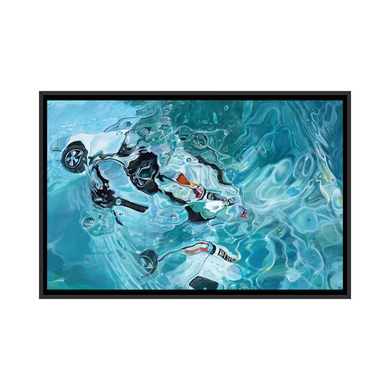 Reflexion by Marcello Petisci - Print on Canvas, 101.6 cm H x 66.04 cm W, Black Framed