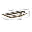 Luminaire plafonnier rectangulaire encastré à DEL 39,4 po Mirvete-288458921-288458920
