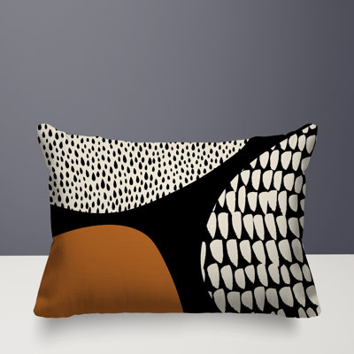 Vikka Minimalist Reversible Indoor/Outdoor Lumbar Pillow