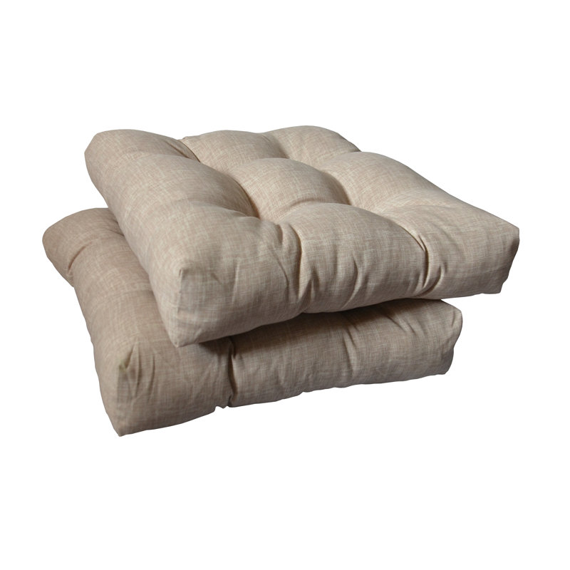 Coussins de siège intérieurs / extérieurs capitonnés, Beige