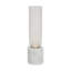 Kelly Wearstler Volver 1-light Accent Table Lamp in Black Marble with Clear Etched Glass shade-657235820