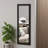 Elegant Black Wall Mirror, 15.7 x 41.3 x 0.8 inches | 100% MDF & Ecological Flotal-E Glass | Modern Design, Easy Wall-Mount | Perfect for Home Decor, Entryway, Living Room & Bathroom Spaces-1554975557